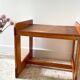 Geometric coffee table wood vintage honey