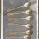 Lot de 6 petites cuillères vintage - Oneida Hotel Plate