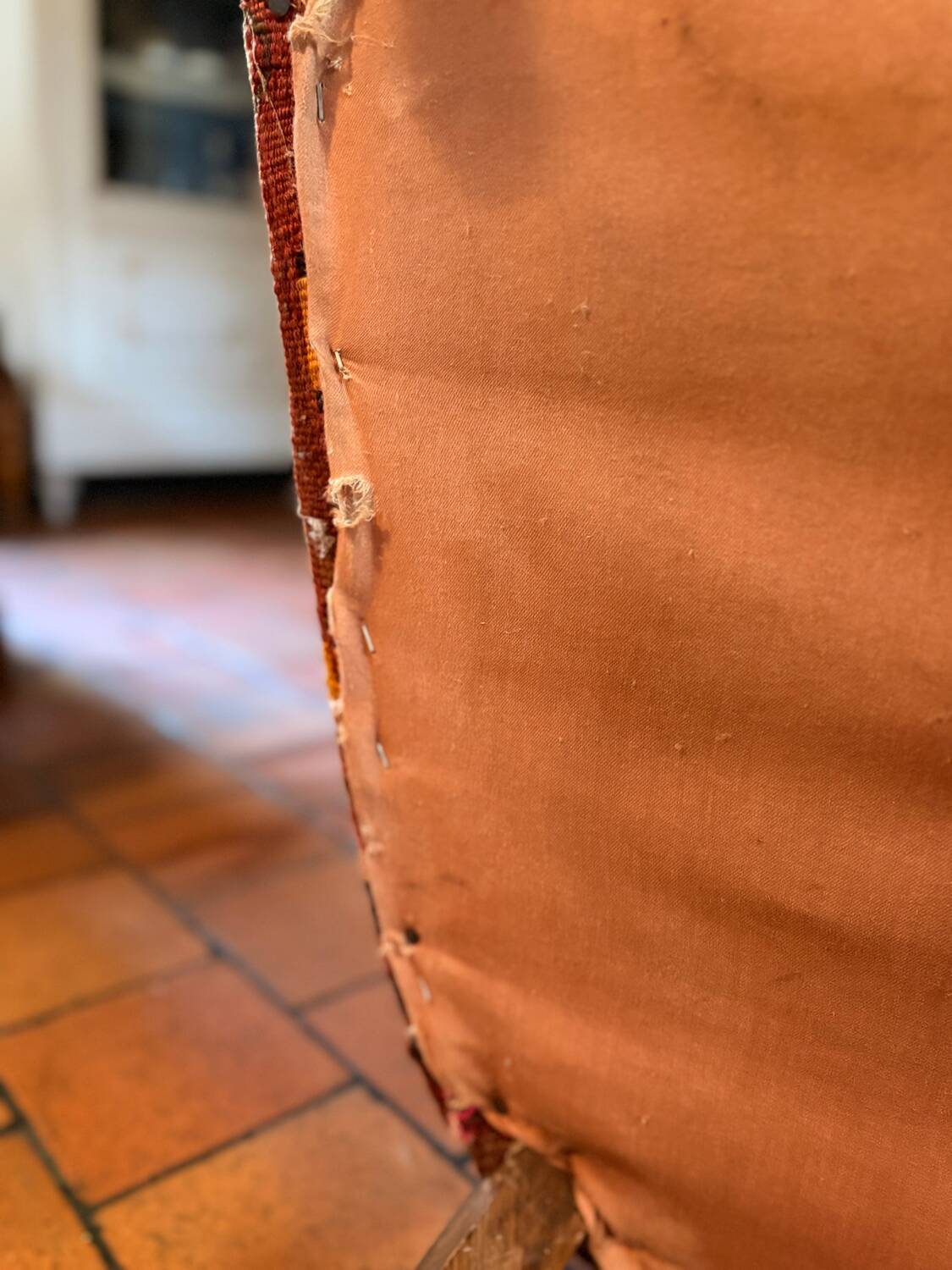 Pair of Roche Bobois armchairs — limited edition in oriental kilim