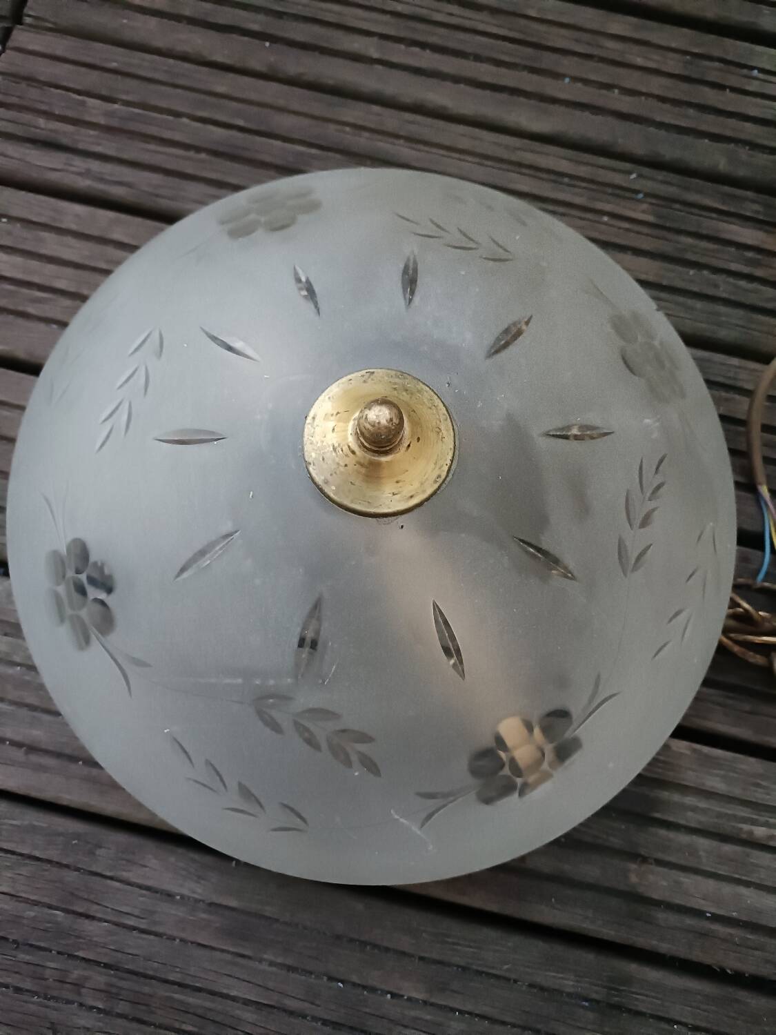 Vintage Art Nouveau style pendant light