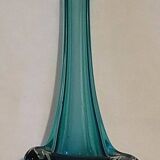 Blue colored glass soliflore vase