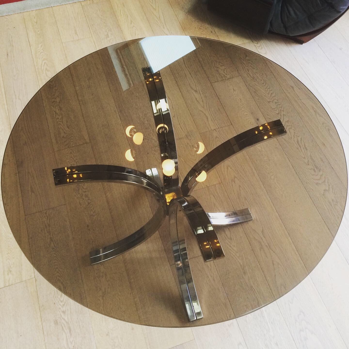 Table de salle à manger de Roméo Rega Italie 1970