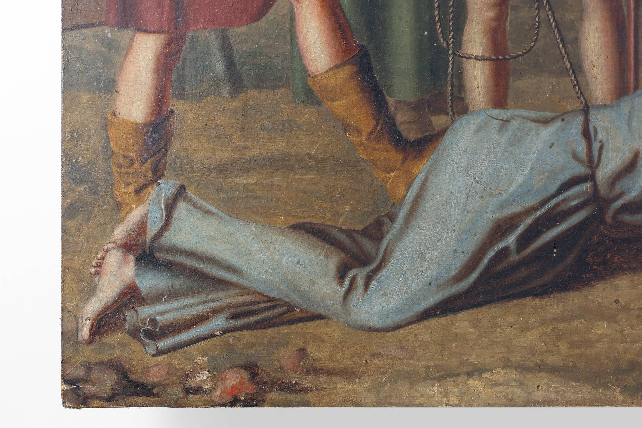 Flemish Religious Painting of the Passion of Christ, Belgium ca. 1900