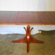 Table basse a systeme monte et baisse extensible de luigi Bartolini,années 70