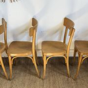 4 chaises bistrot en bois courbé - style baumann