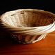 Woven wicker basket