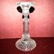 Old candlestick in molded glass of Portieux