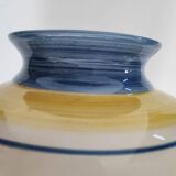 Hand-painted ceramic vase with floral decoration – H 33 cm