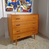 Vintage dresser of the 60s in light wood