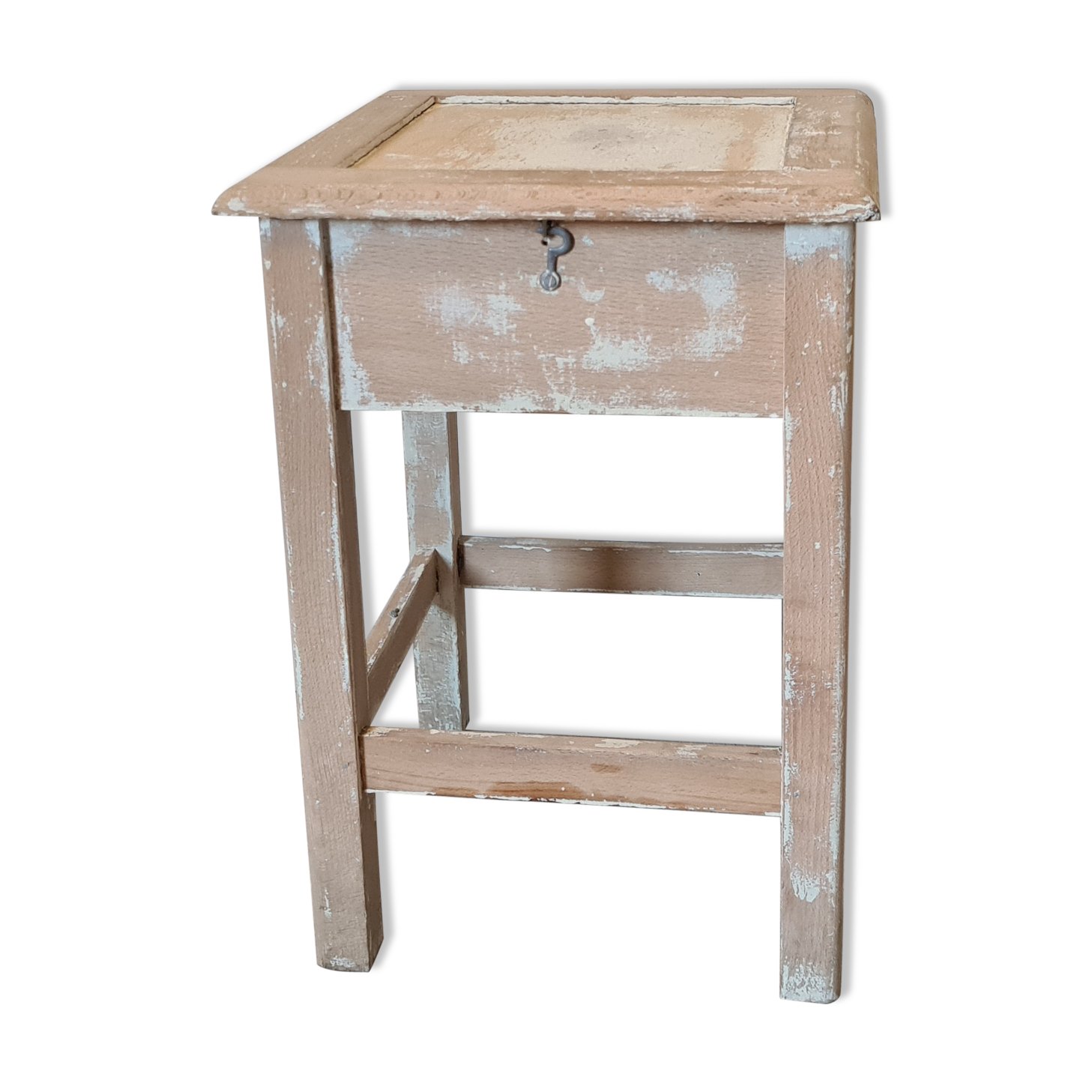 Vintage chest stool shabby chic style