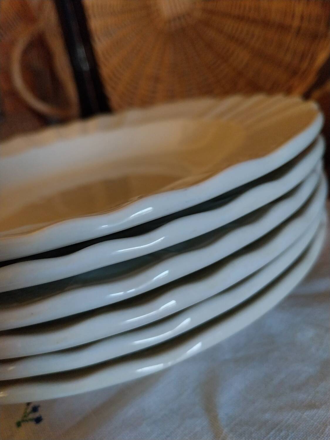 Bernardaud soup plates, Malmaison model