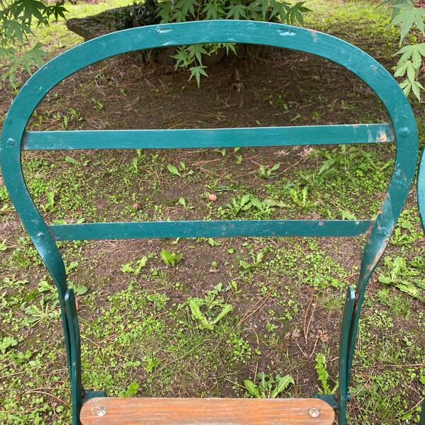 Anciennes chaises de jardin terrasse pliantes