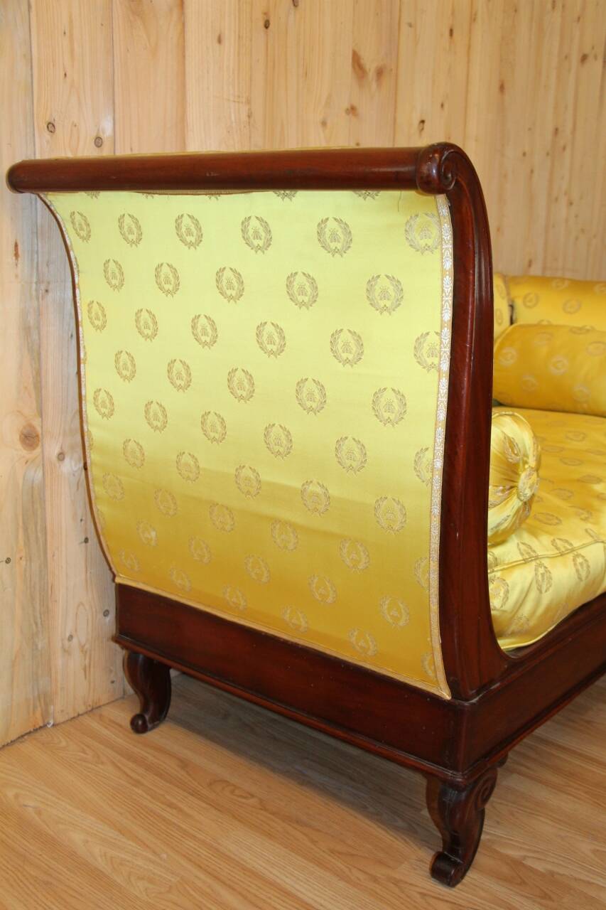 Restoration period mahogany daybed