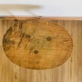 Oval side coffee table