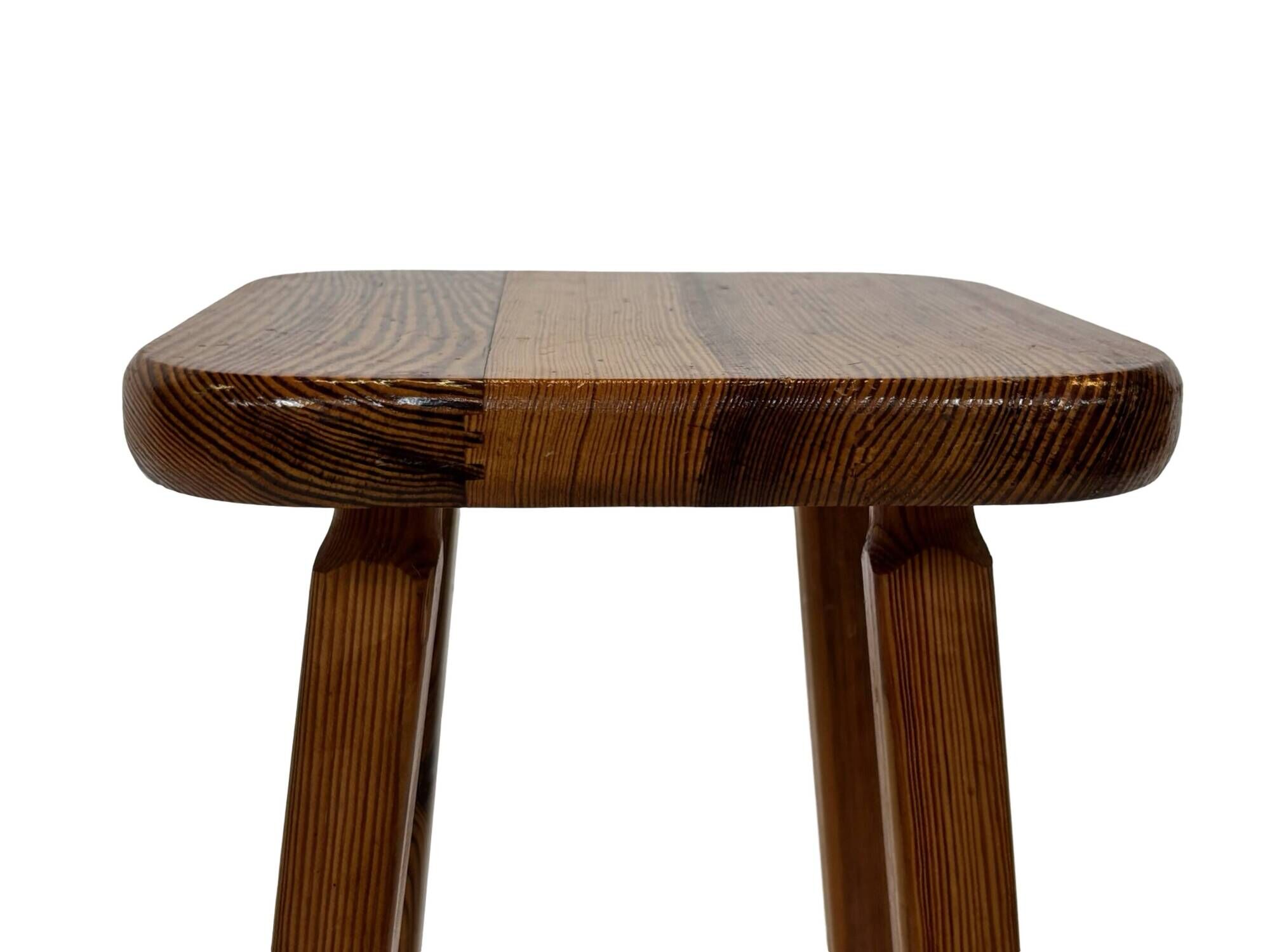 Vintage bar stool plant stool pinewood pinewood 1960s