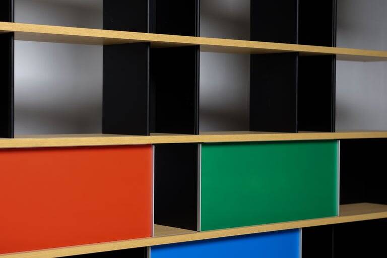 Cassina "Nuage" shelving unit by Charlotte Perriand — numbered edition no. 695