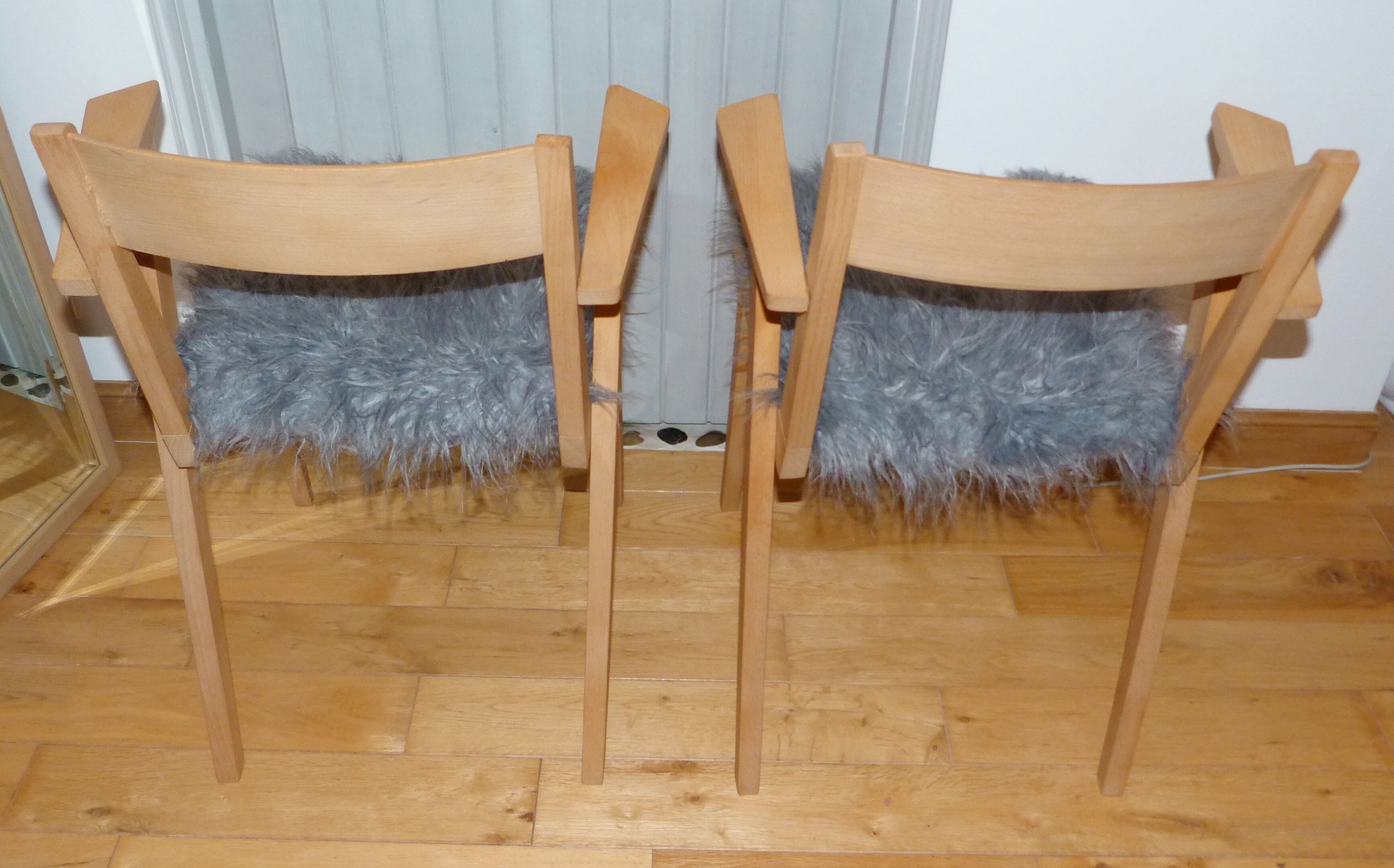 Pair of bridge armchairs of 50s/60s