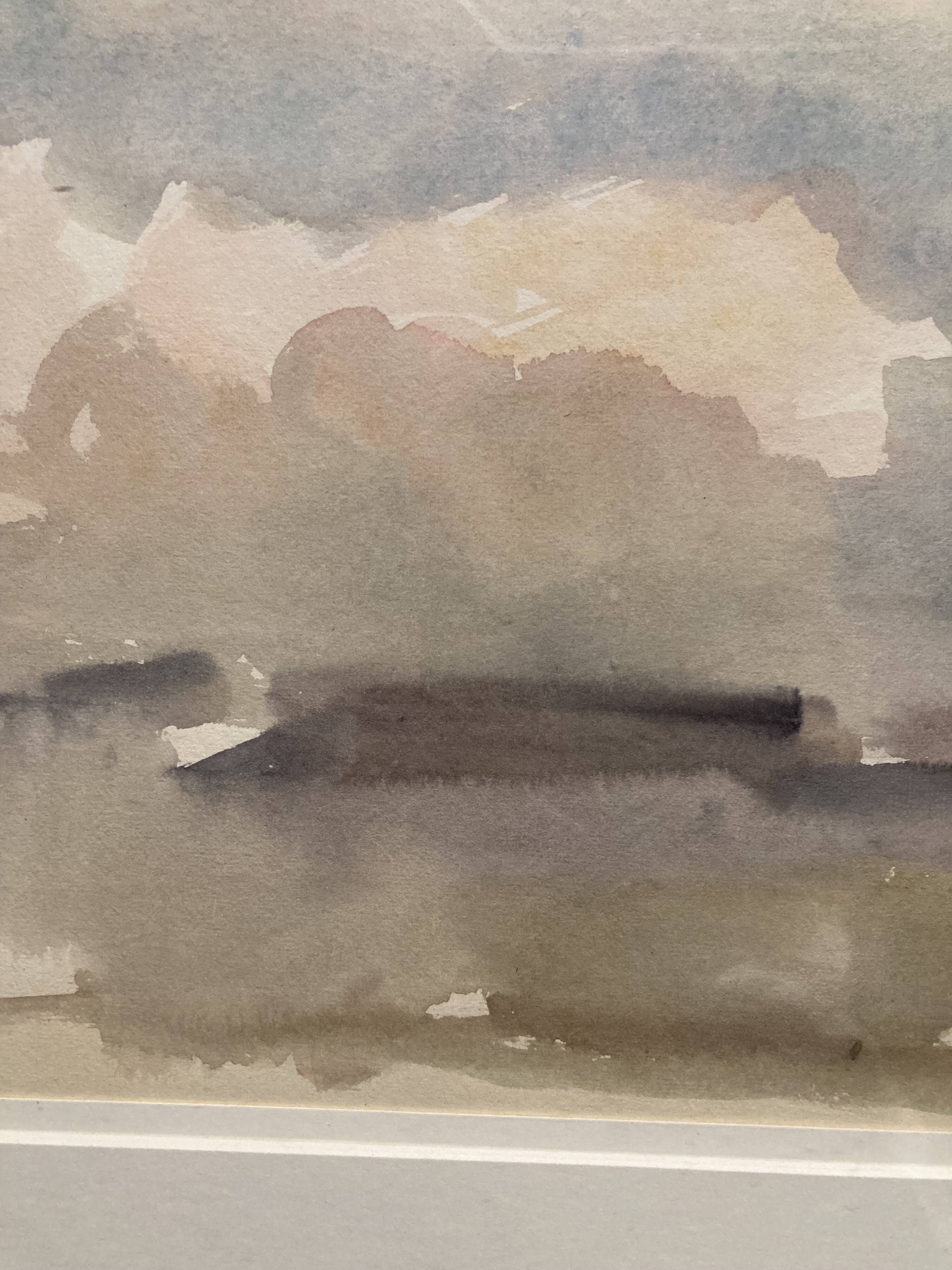 Landscape framed by Gustave Guétant (1873-1953)