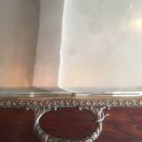 Silver metal tray