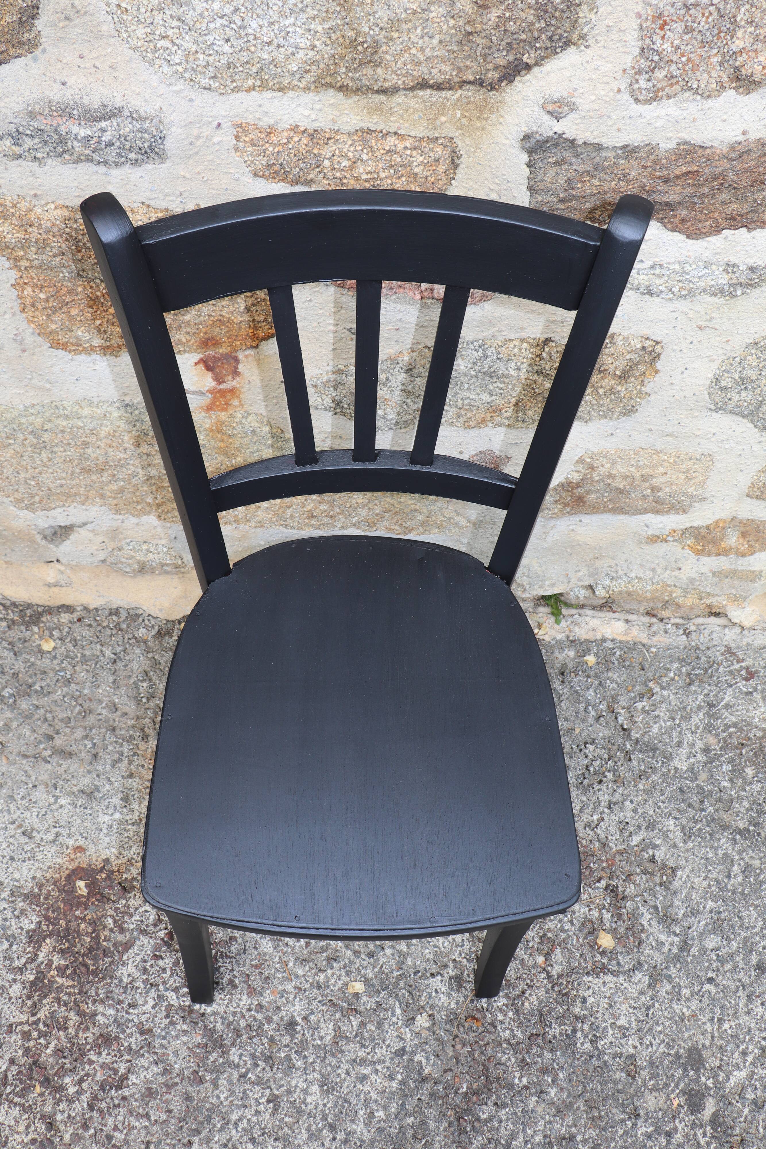 Vintage black bistro chair
