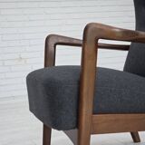 1960s, Danish armchair by Fritz Hansen model 8000/8020, furniture wool.