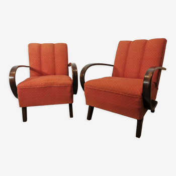 Vintage armchairs by Jindrich Halabala