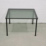 table basse vintage en métal noir