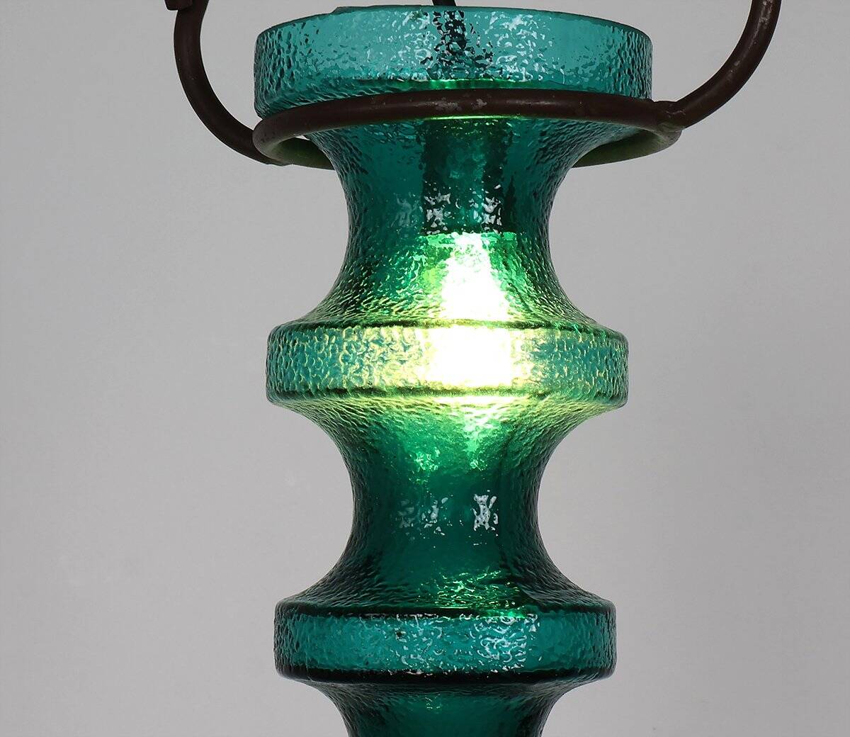 Stalactite green glass pendant lamp by Nanny Still for Raak, 1960s