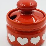 Waechtersbach vintage mustard pot with heart design