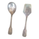 A pair of vintage silver-plated metal serving cutlery (shell).