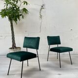 Paire de chauffeuses vintage