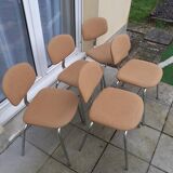 Set of 5 vintage chairs Strafor 1970