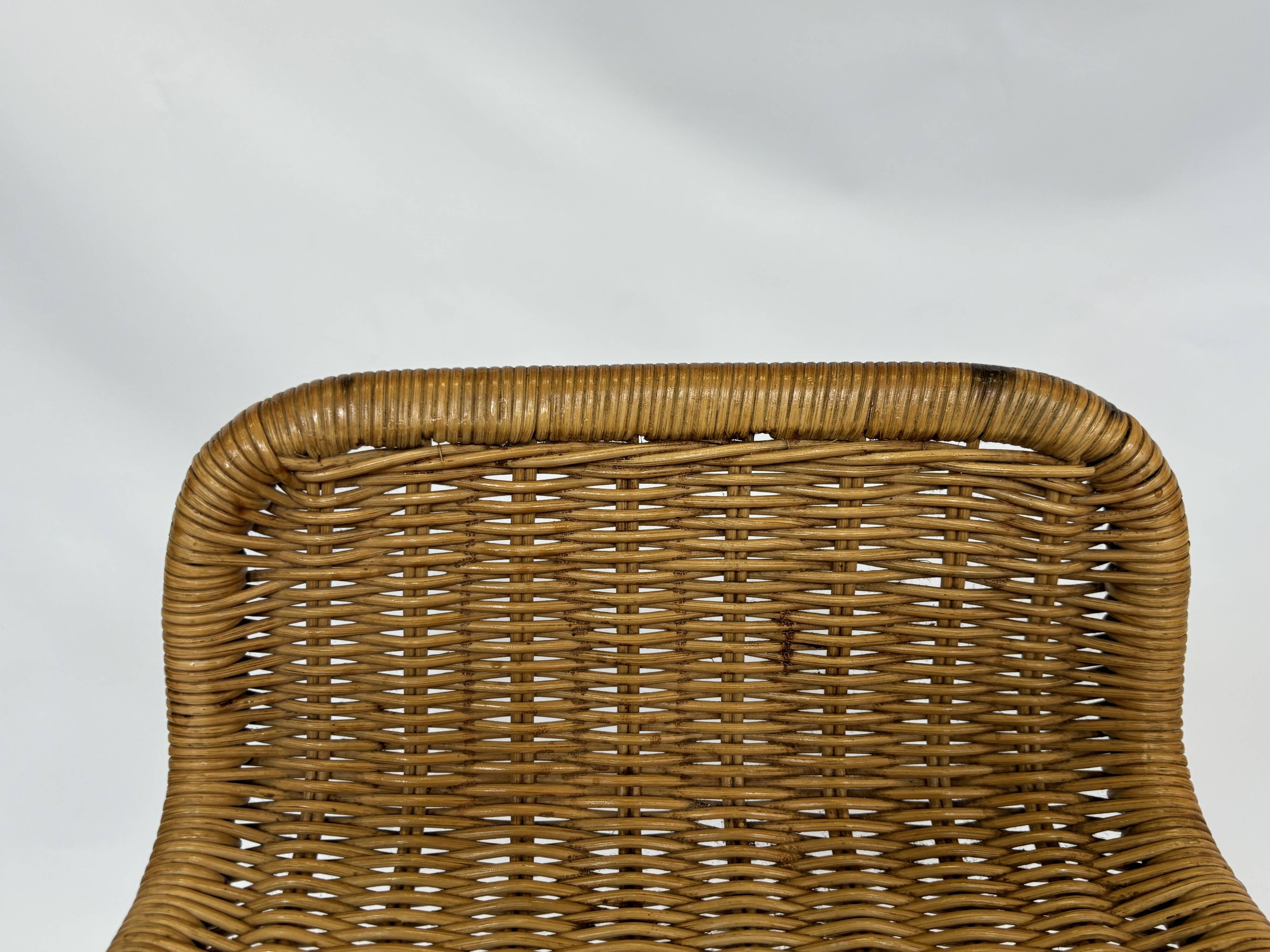 Tabouret de bar vintage Dirk van Sliedregt Rohe Noordwolde 1960 Pays-Bas