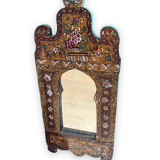 Orientalist mirror frame fixed under glass 25x58cm