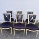 Set of 6 Louis XVI dining chairs