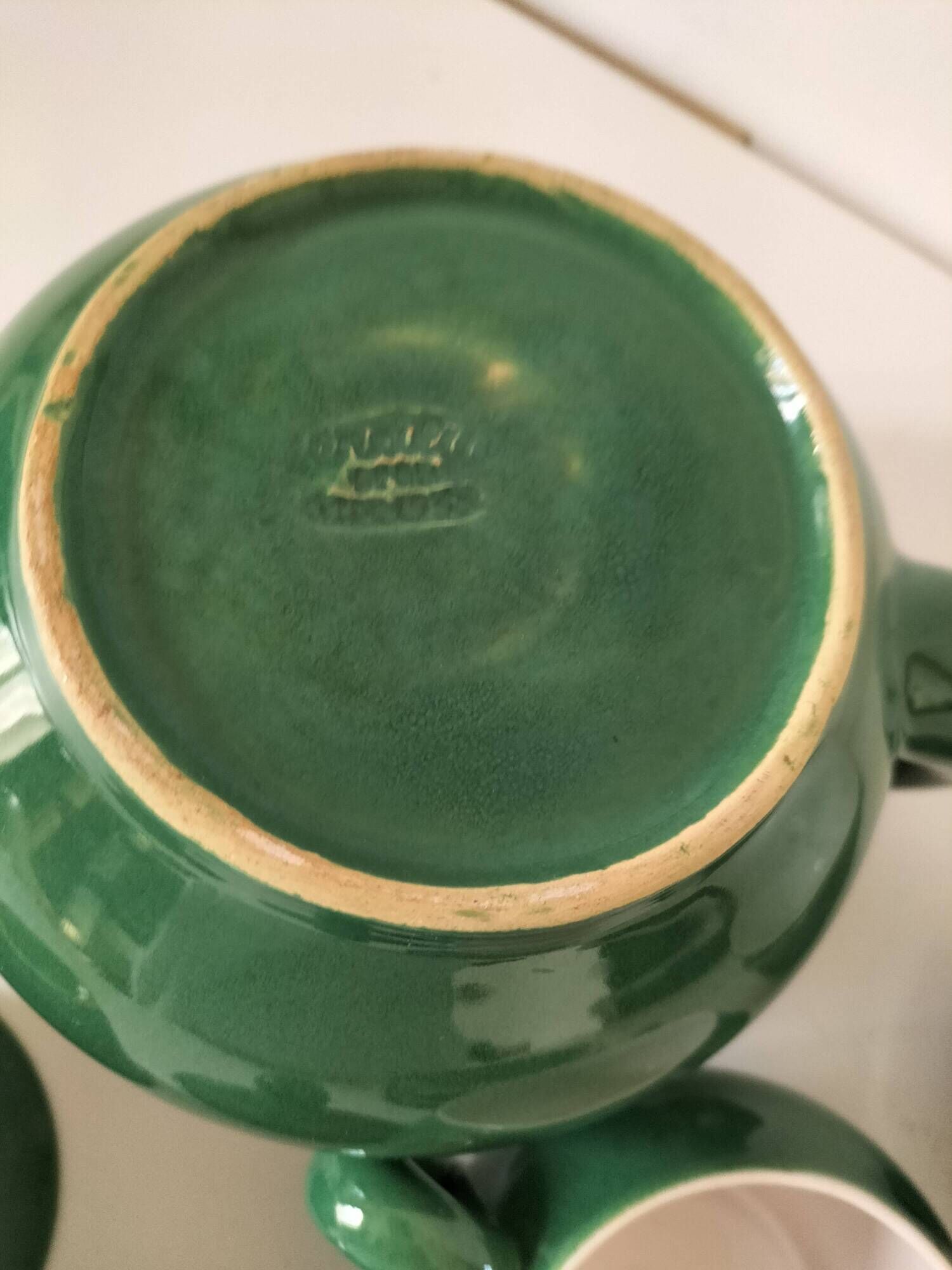 Teapot, 3 cups and sugar bowl KERALUC