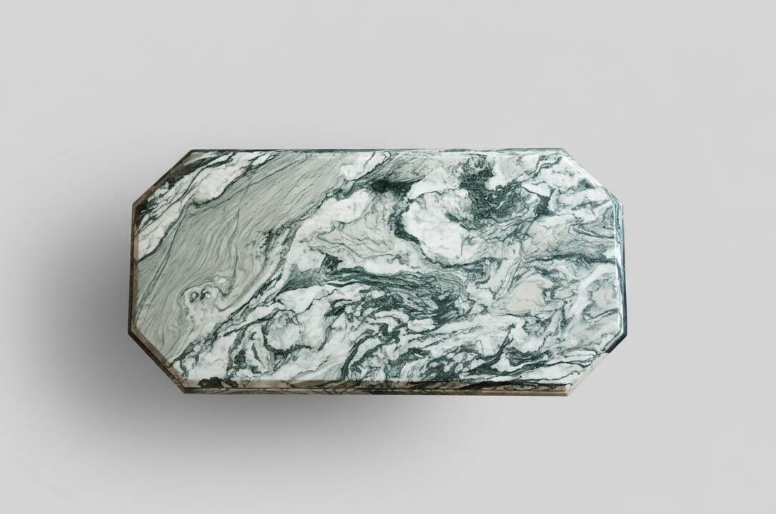 Green marble table Luana