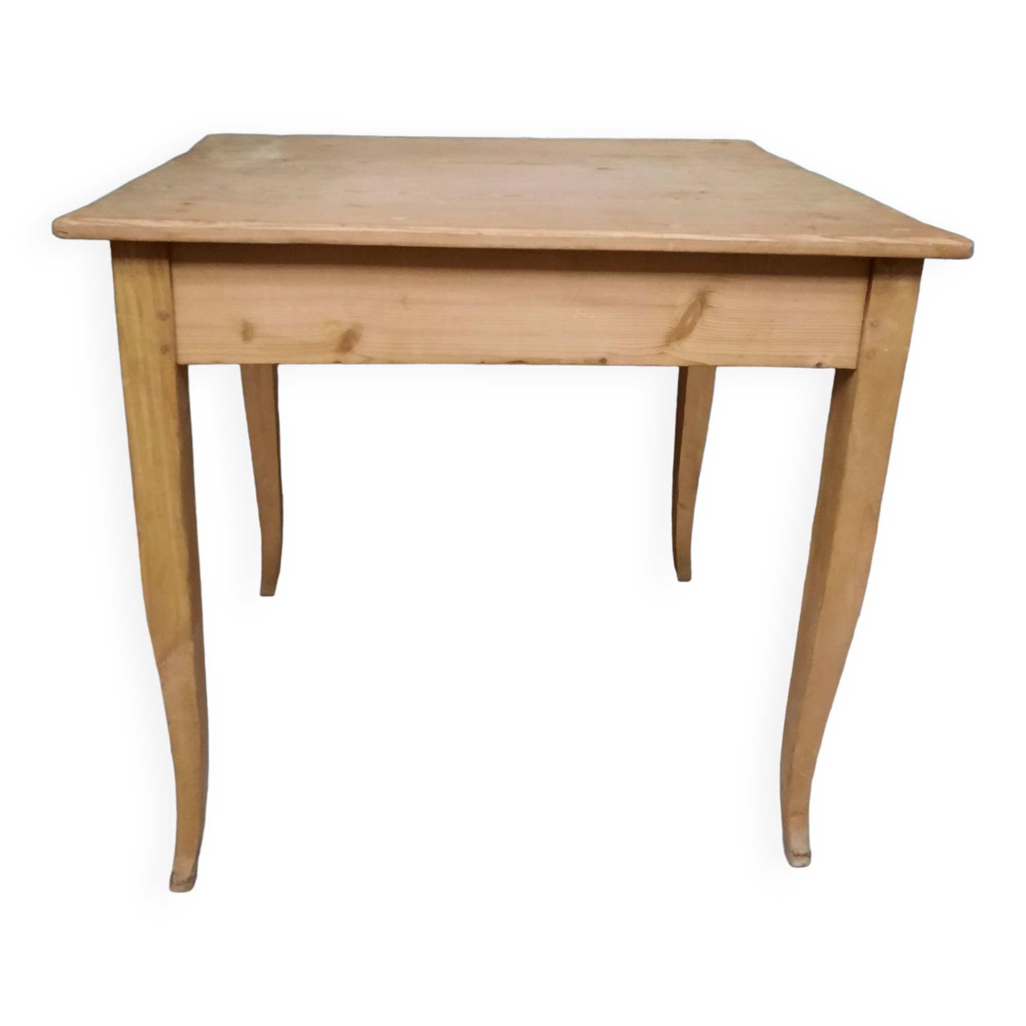 Louis XV style table in natural wood