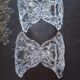 Pair of antique Arques crystal candlesticks