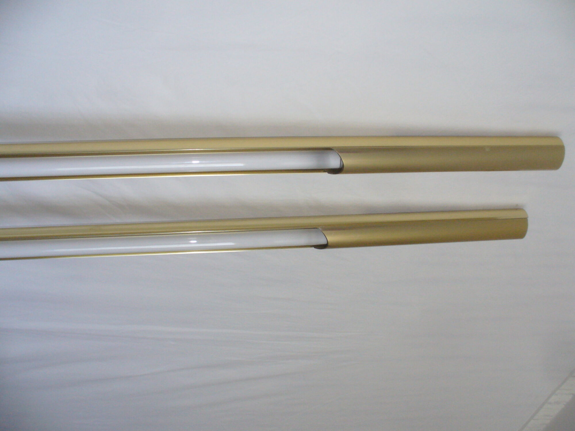 Pair of tubular ceiling lights 1970
