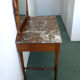 Belgian Art Deco dressing table with marquetry, red marble top, 1920-1930