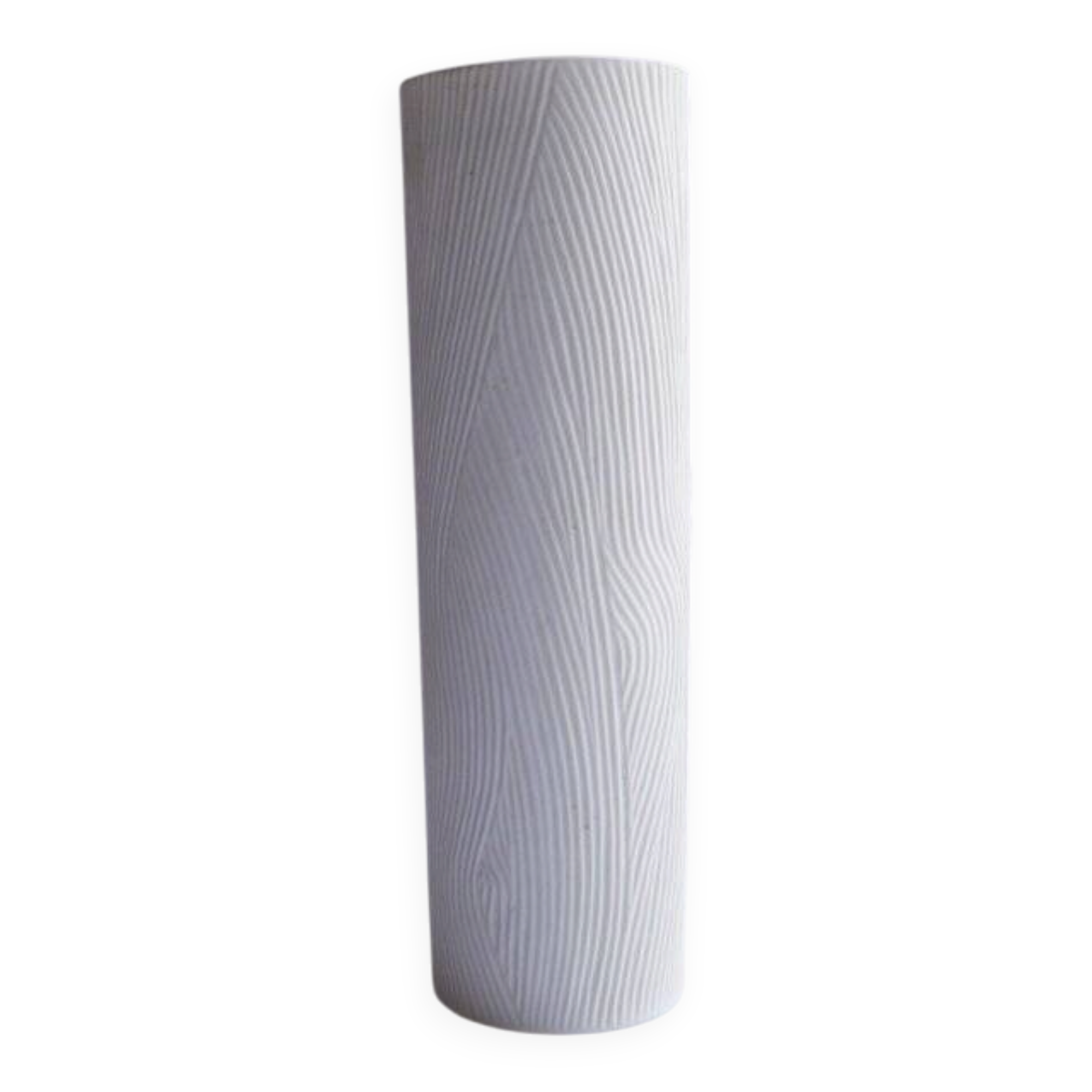 Mid-century modern Op-Art Studio Line bisque porcelain vase by Werner Schreib for Rosenthal, 1960s