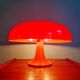 Lampe Nesso, fibre de verre orange, Giancarlo Mattioli, Artemide,1960