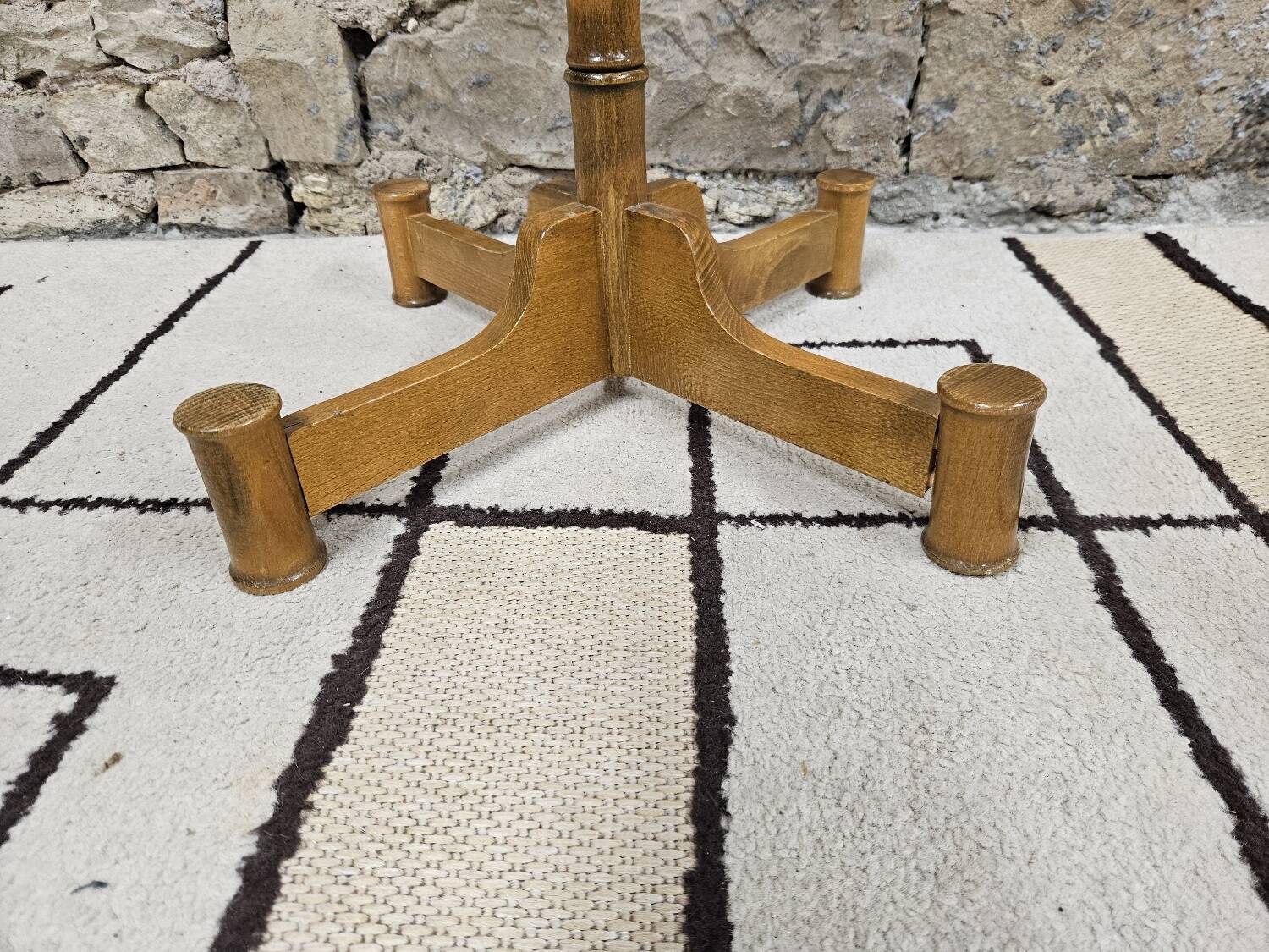 Coat rack with wooden balls 1970"