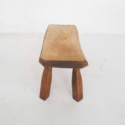 Solid oak side table, The Netherlands 1970's