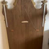 Antique mirror with gilded pediment from Maison Deknudt