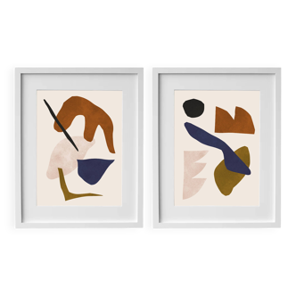 2 framed art prints