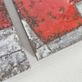 SET OF 2 VINTAGE PANELS FORMING A MURAL 1960 CLOUTIER BROTHERS ROBERT & JEAN 60S