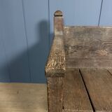 Antique Spanish chestnut wood bench from the 18th century