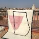 Berber carpet Blessed Ouarain white & pink
